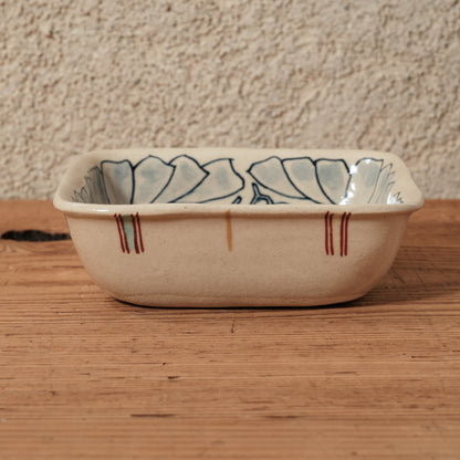 [ 加藤 喜道 ] 絵付け □小鉢 幅約11.5cm 赤絵・金彩 A