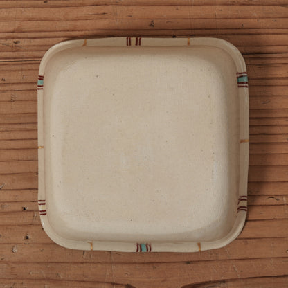 [ 加藤 喜道 ] 絵付け □小鉢 幅約11.5cm 赤絵・金彩 B