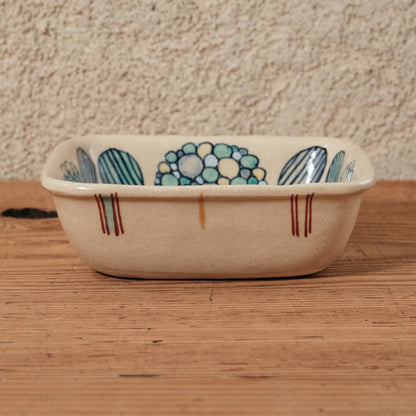 [ 加藤 喜道 ] 絵付け □小鉢 幅約11.5cm 赤絵・金彩 D