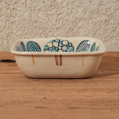 [ 加藤 喜道 ] 絵付け □小鉢 幅約11.5cm 赤絵・金彩 D