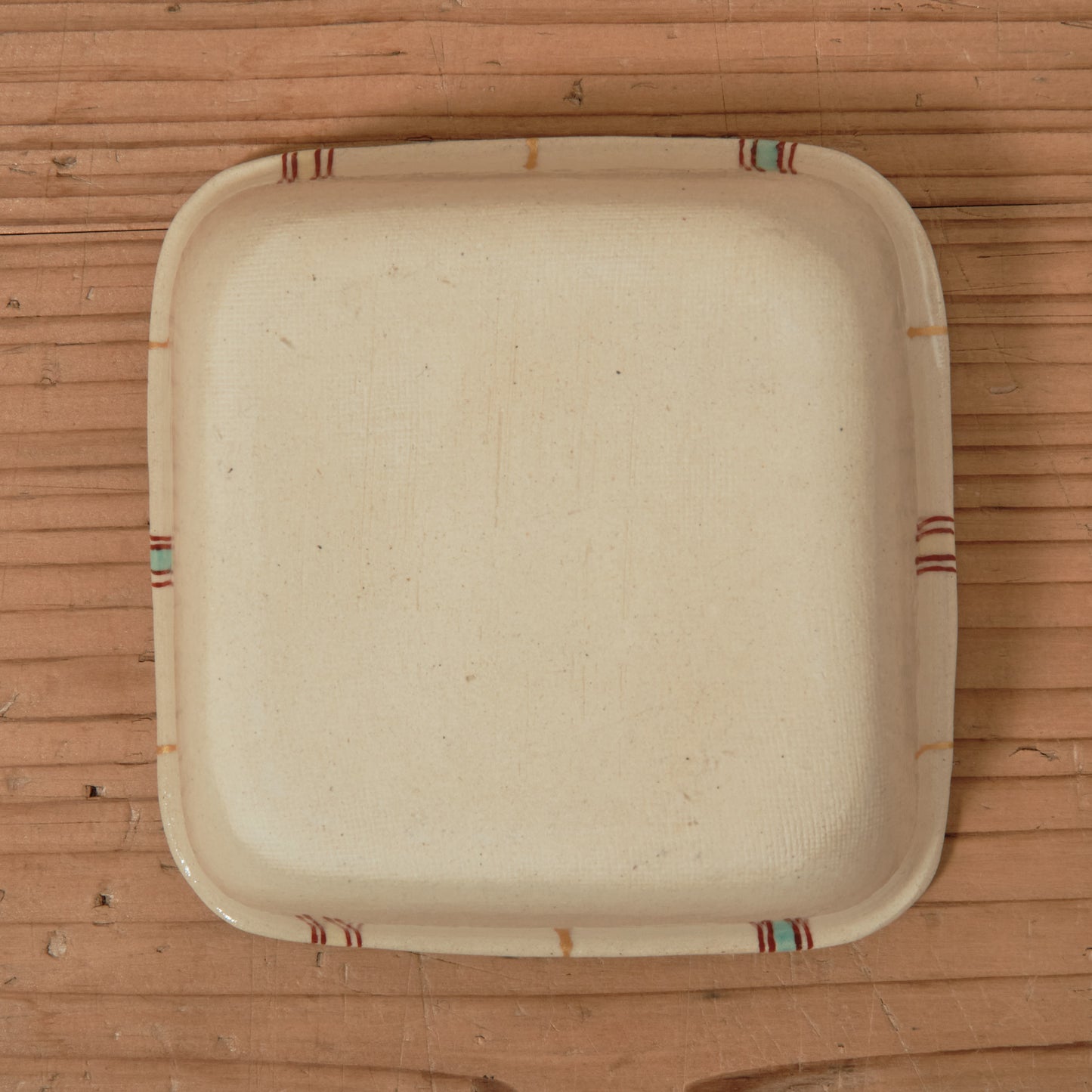 [ 加藤 喜道 ] 絵付け □小鉢 幅約11.5cm 赤絵・金彩 D