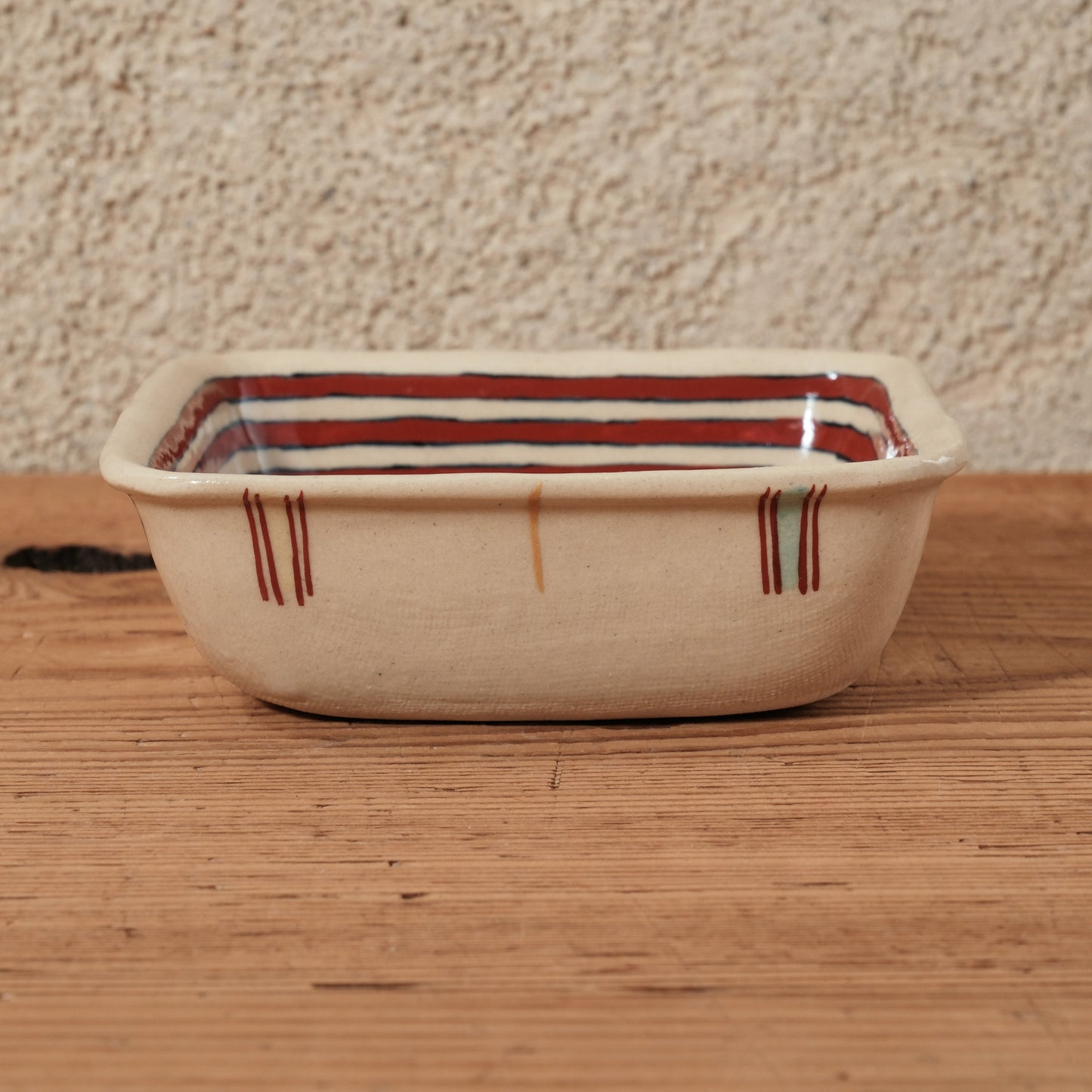 [ 加藤 喜道 ] 絵付け □小鉢 幅約11.5cm 赤絵・金彩 E