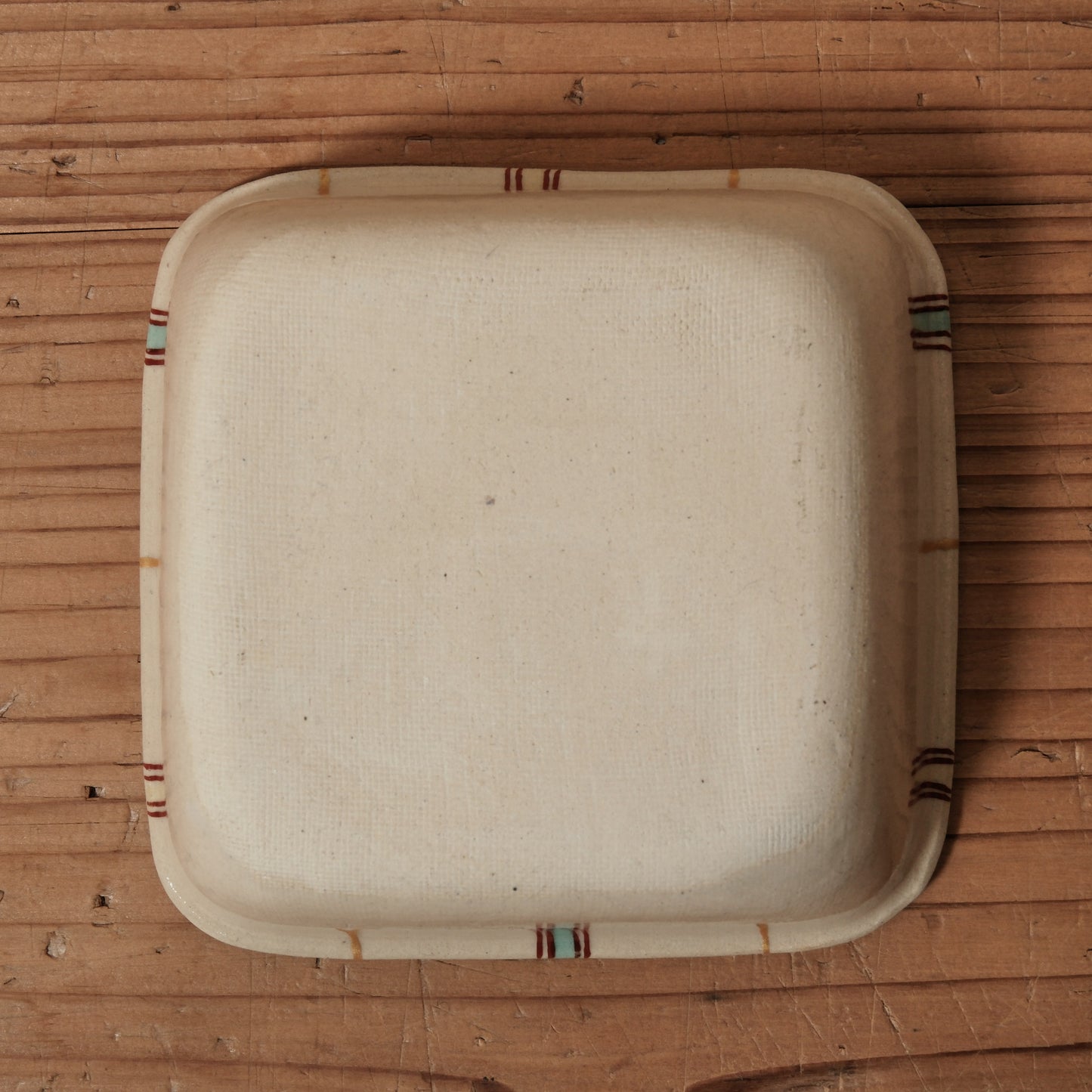 [ 加藤 喜道 ] 絵付け □小鉢 幅約11.5cm 赤絵・金彩 E