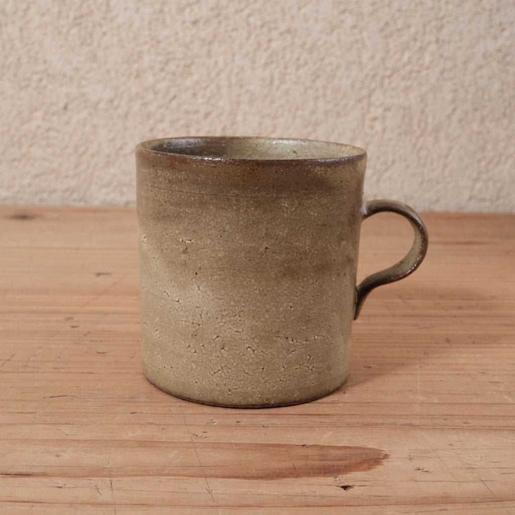 [ てしま島苑 ] ストレートマグカップ   ひまわり釉