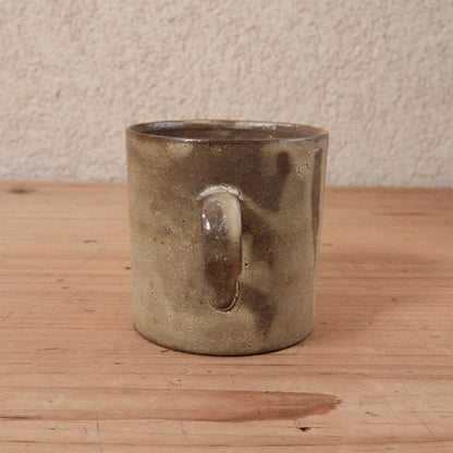 [ てしま島苑 ] ストレートマグカップ   ひまわり釉