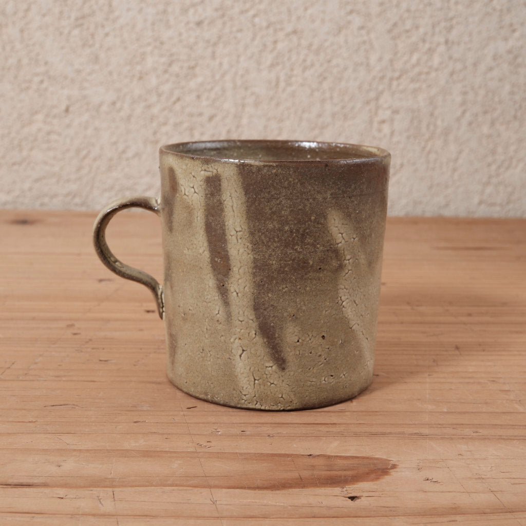 [ てしま島苑 ] ストレートマグカップ   ひまわり釉