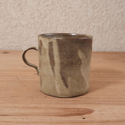 [ てしま島苑 ] ストレートマグカップ   ひまわり釉