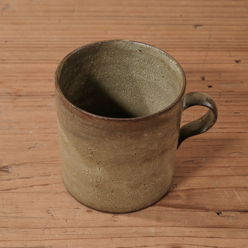 [ てしま島苑 ] ストレートマグカップ   ひまわり釉