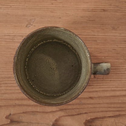 [ てしま島苑 ] ストレートマグカップ   ひまわり釉