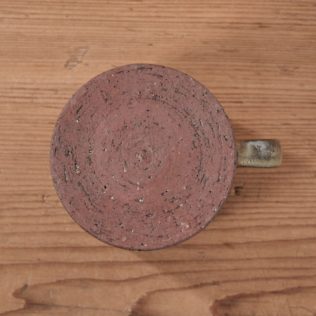 [ てしま島苑 ] ストレートマグカップ   ひまわり釉