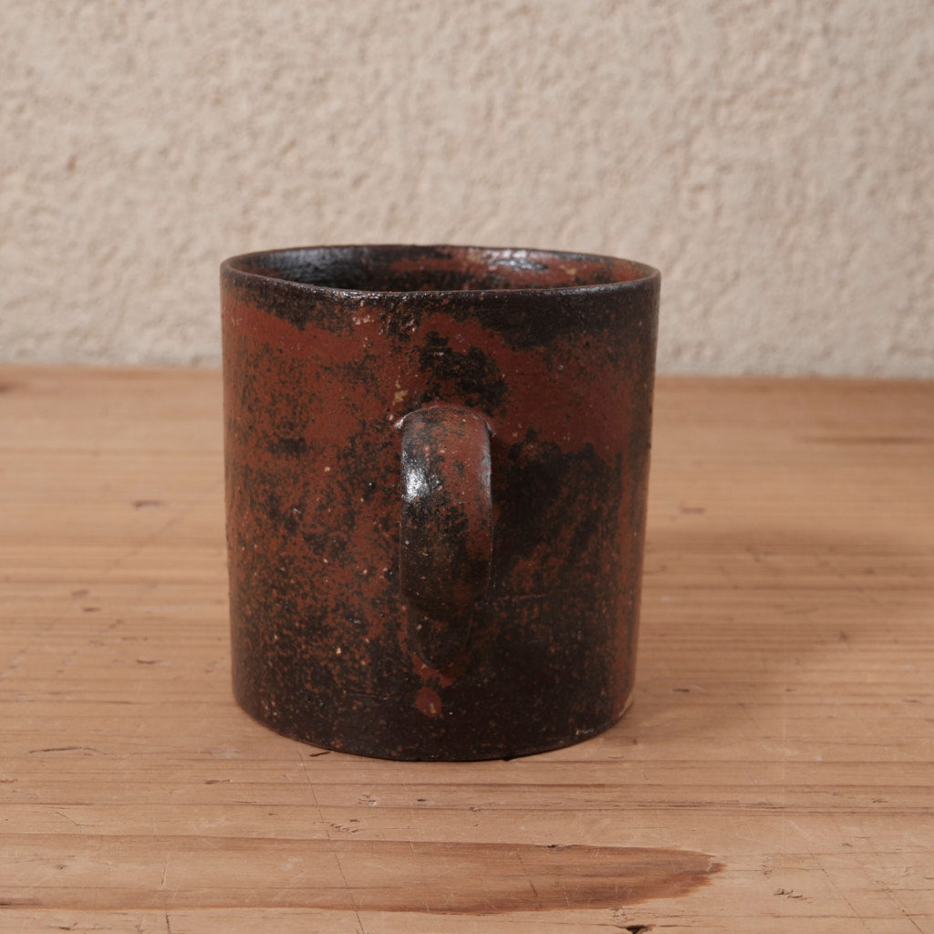 [ てしま島苑 ] ストレートマグカップ   背高泡立草釉