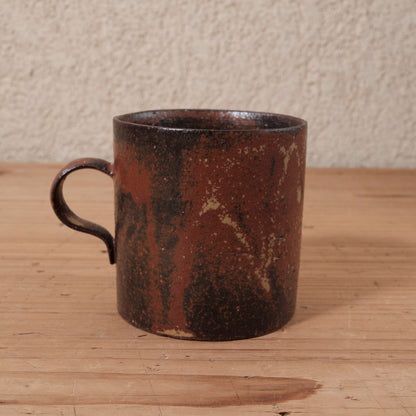 [ てしま島苑 ] ストレートマグカップ   背高泡立草釉