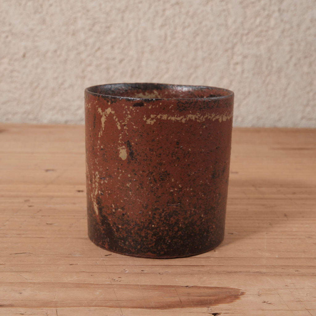 [ てしま島苑 ] ストレートマグカップ   背高泡立草釉