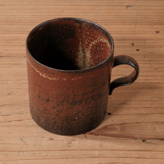 [ てしま島苑 ] ストレートマグカップ   背高泡立草釉