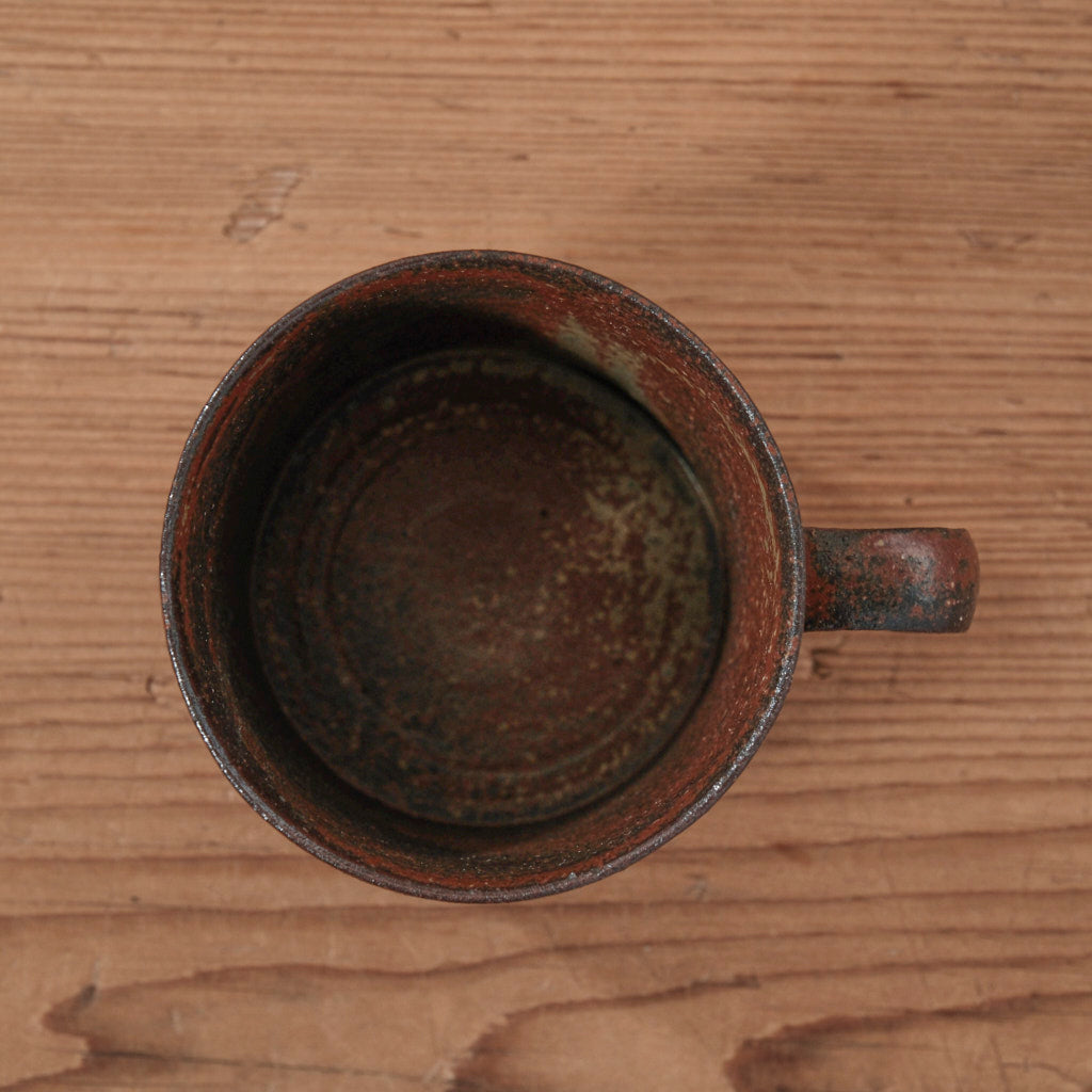 [ てしま島苑 ] ストレートマグカップ   背高泡立草釉