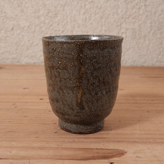[ てしま島苑 ] 湯呑   空豆釉