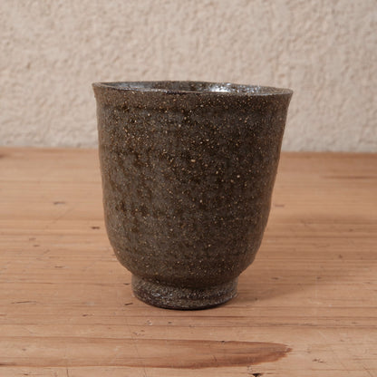 [ てしま島苑 ] 湯呑   空豆釉