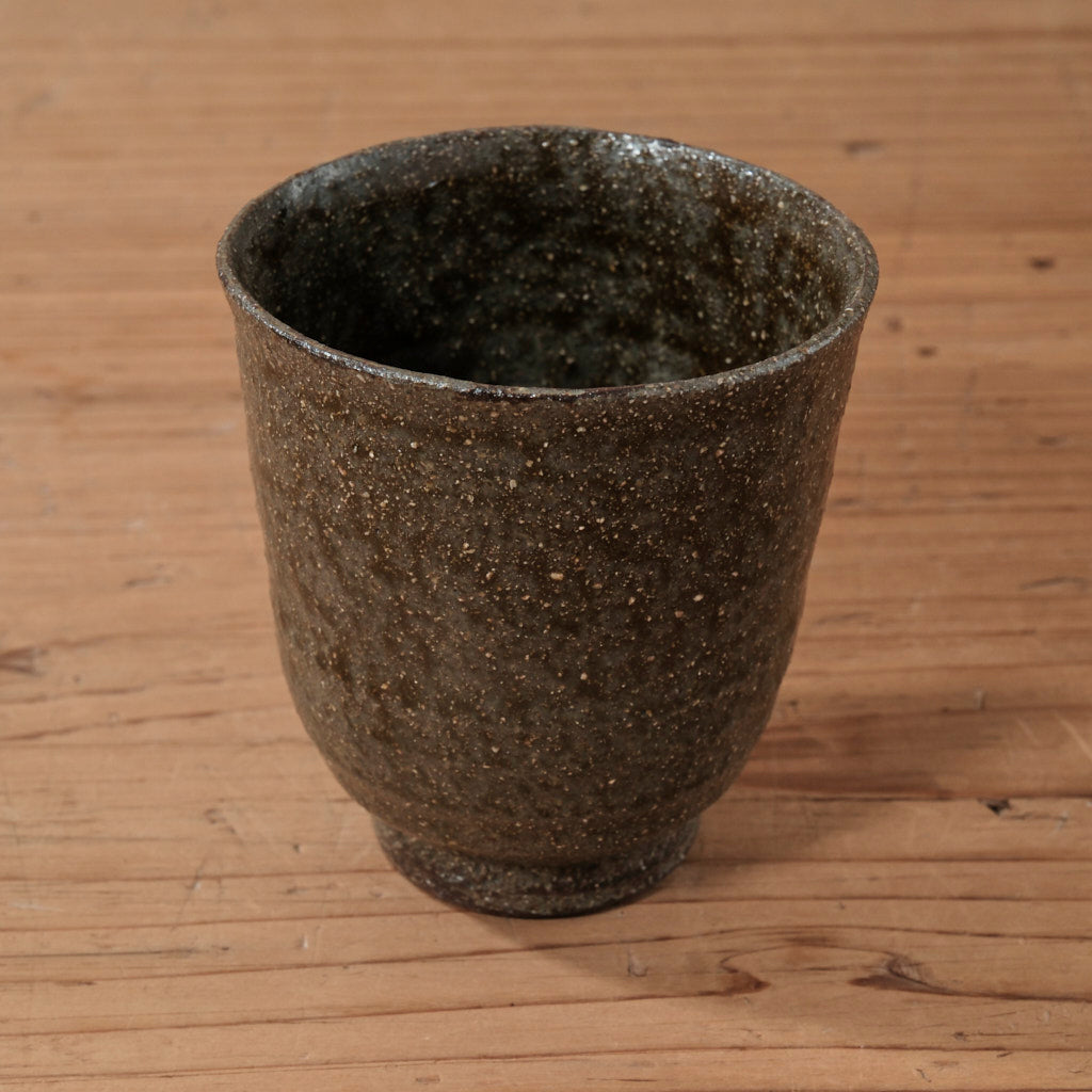 [ てしま島苑 ] 湯呑   空豆釉