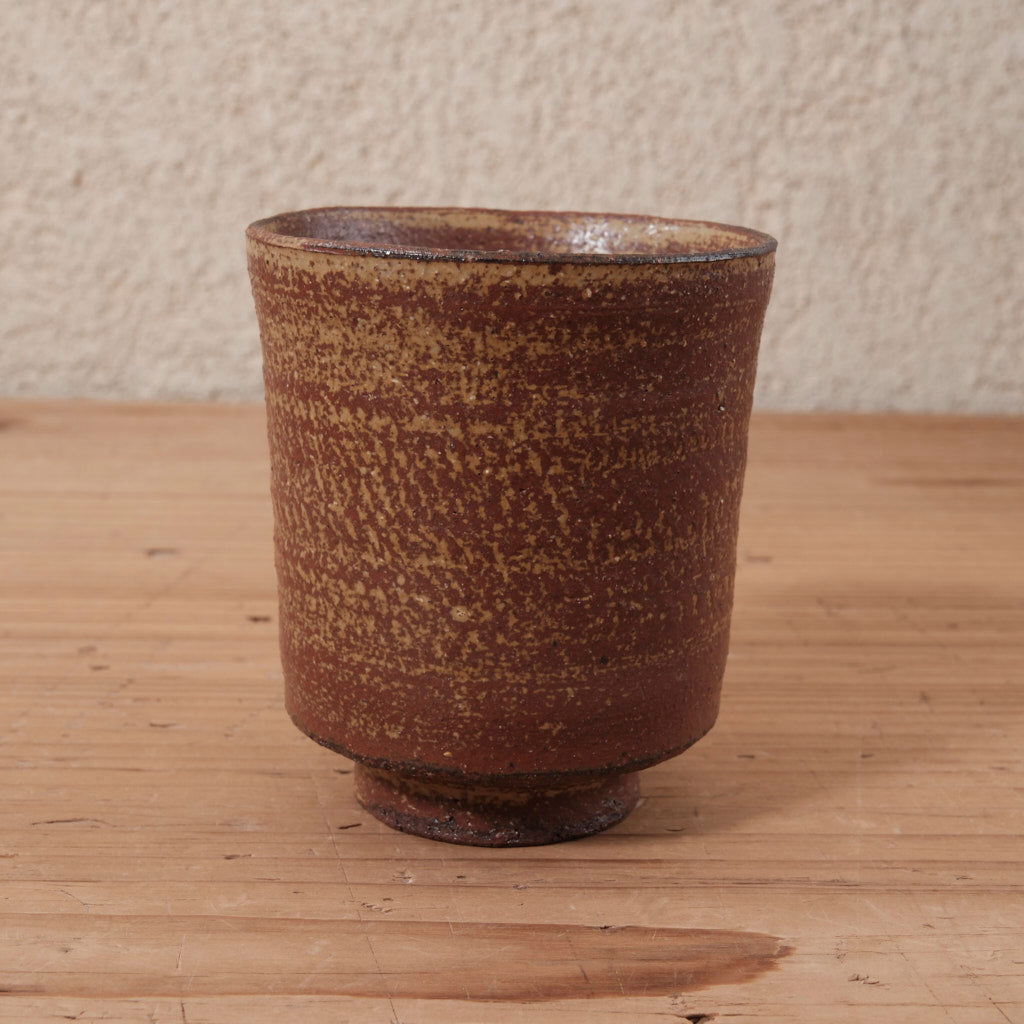 [ てしま島苑 ] 湯呑   背高泡立草釉