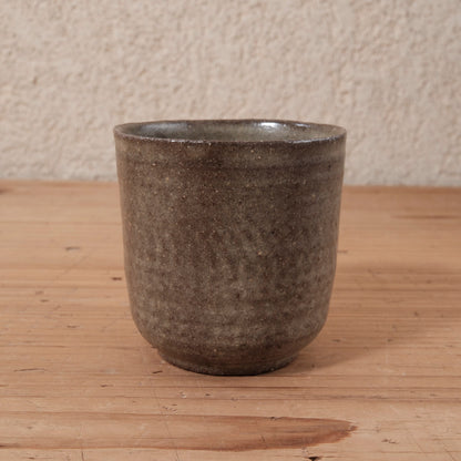 [ てしま島苑 ] 丸湯呑   ひまわり釉