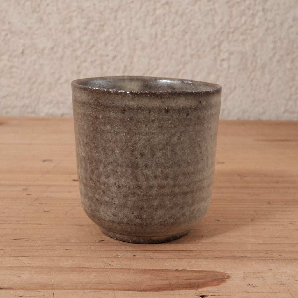 [ てしま島苑 ] 丸湯呑   ひまわり釉