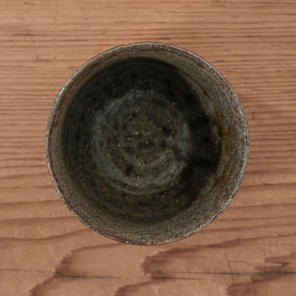 [ てしま島苑 ] 丸湯呑   空豆釉