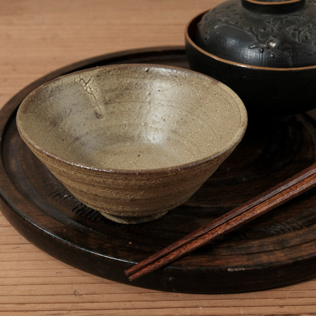 [ てしま島苑 ] 茶わん（小）   ひまわり釉