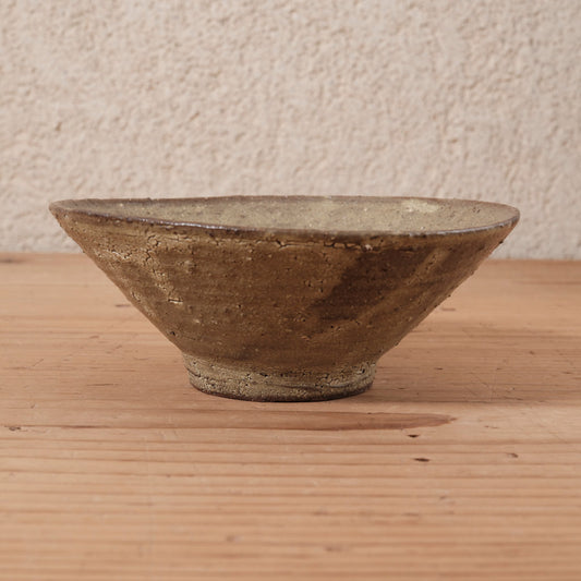 [ てしま島苑 ] 島茶わん   ひまわり釉