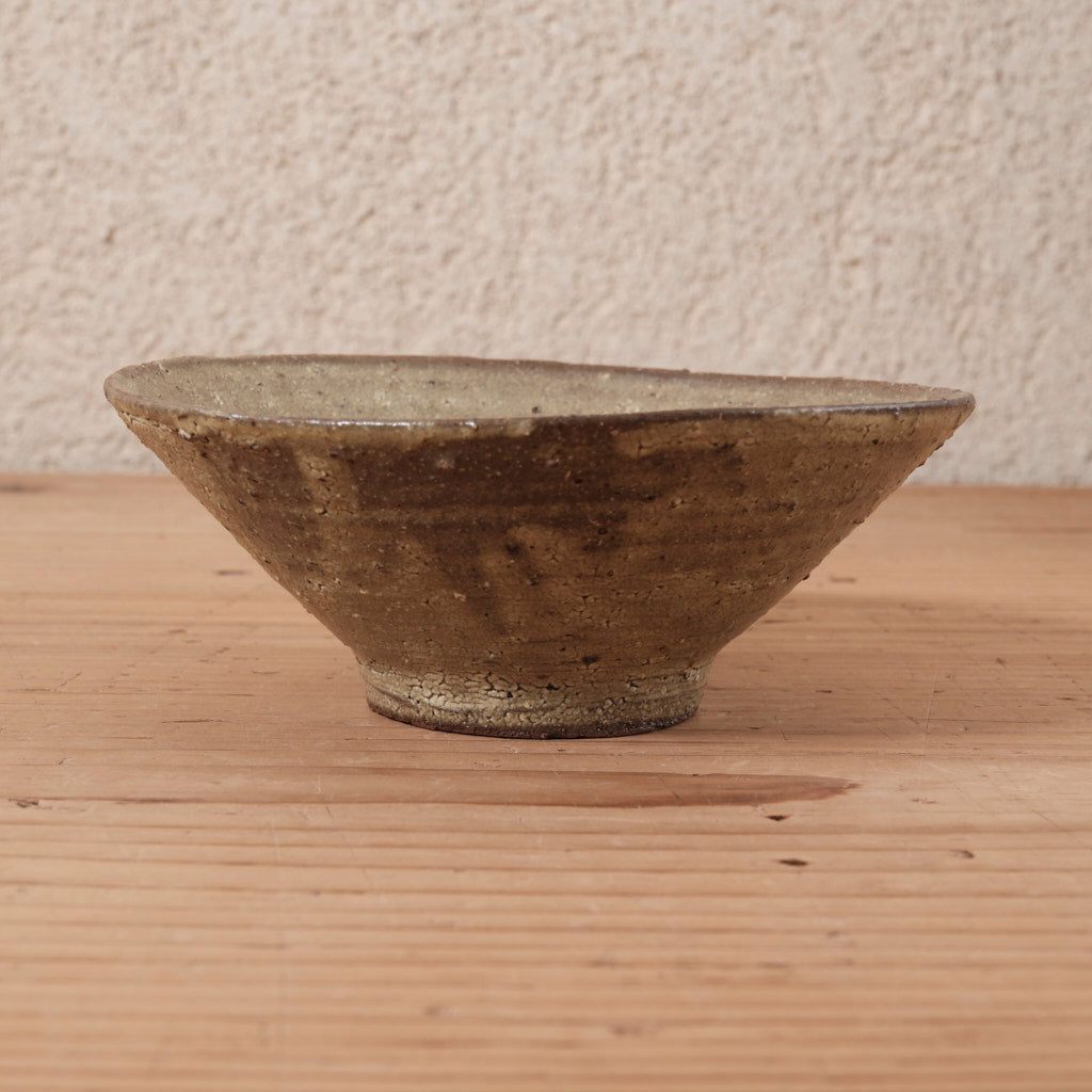 [ てしま島苑 ] 島茶わん   ひまわり釉