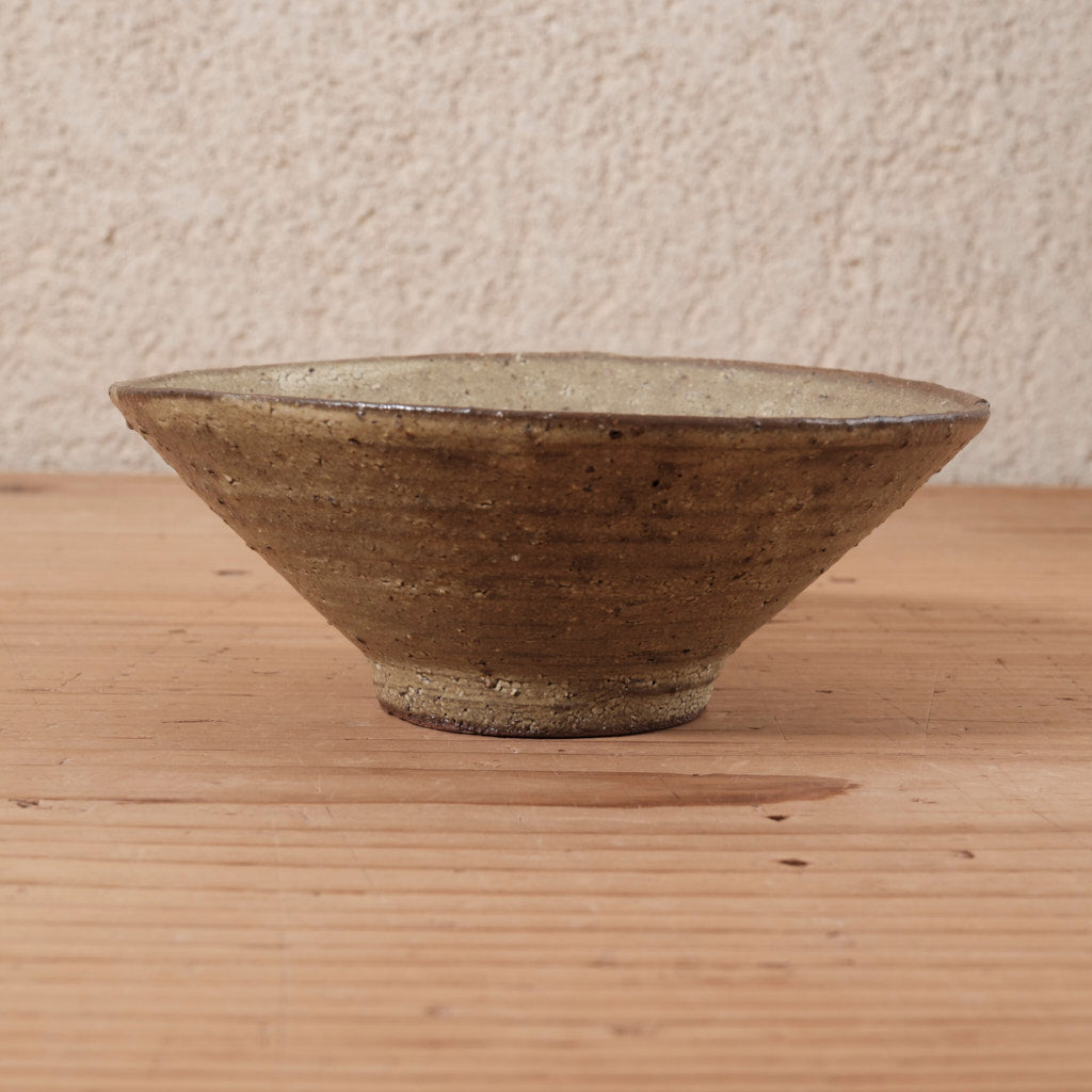 [ てしま島苑 ] 島茶わん   ひまわり釉