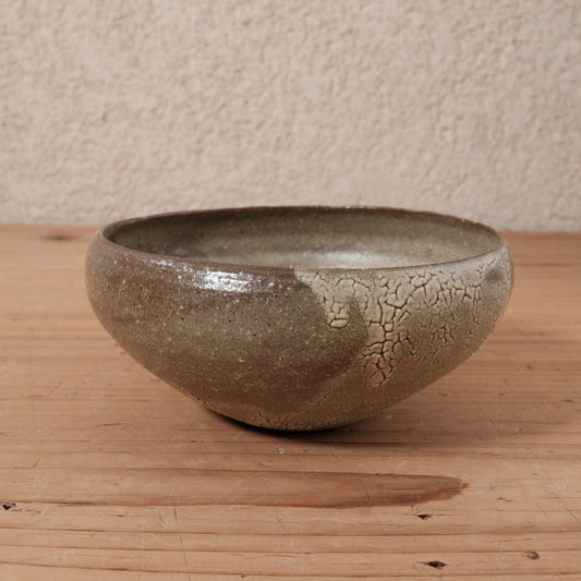 [ てしま島苑 ] 小丸ドラ鉢   ひまわり釉