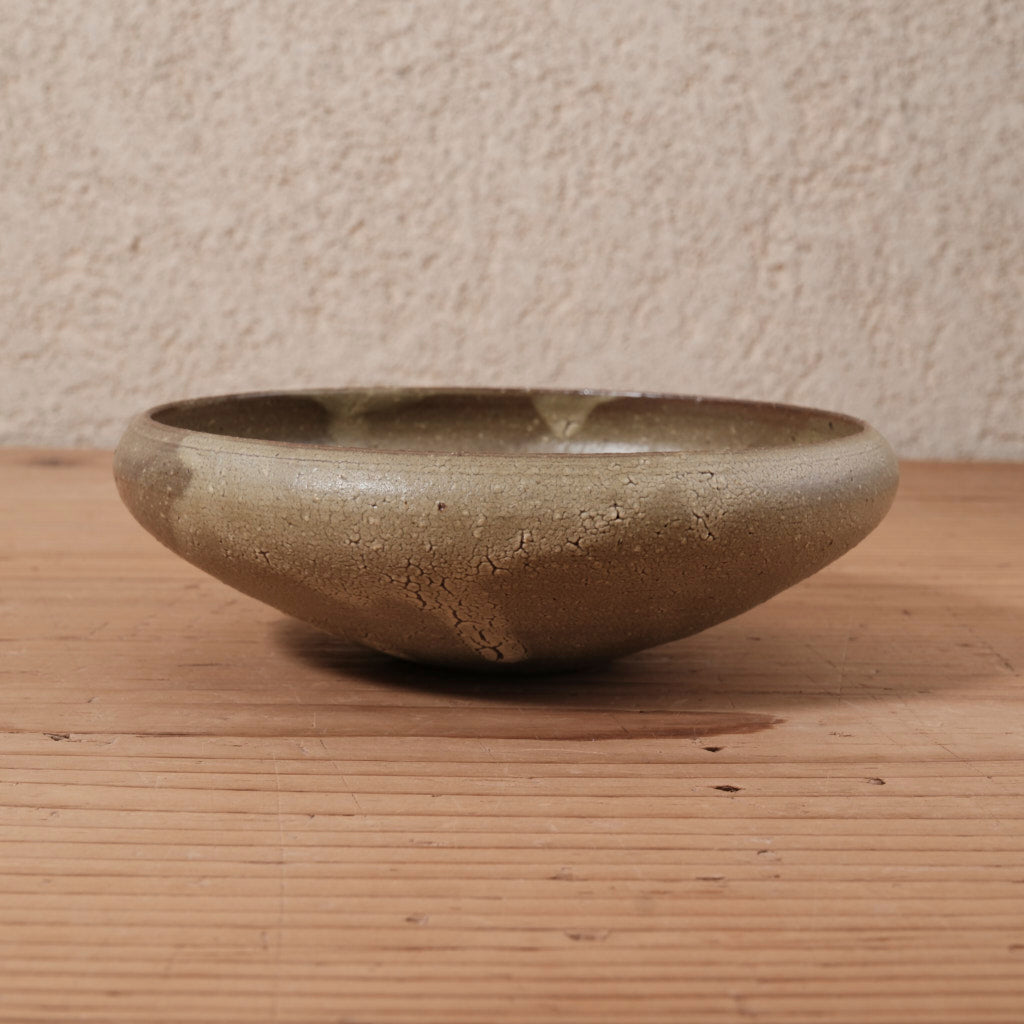 [ てしま島苑 ] 中ドラ鉢   ひまわり釉