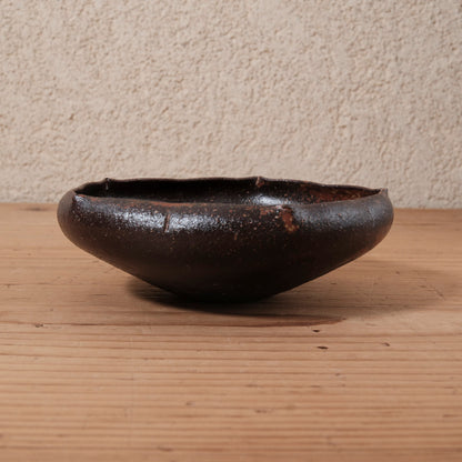 [ てしま島苑 ] 花ドラ鉢  5辺 背高泡立草釉