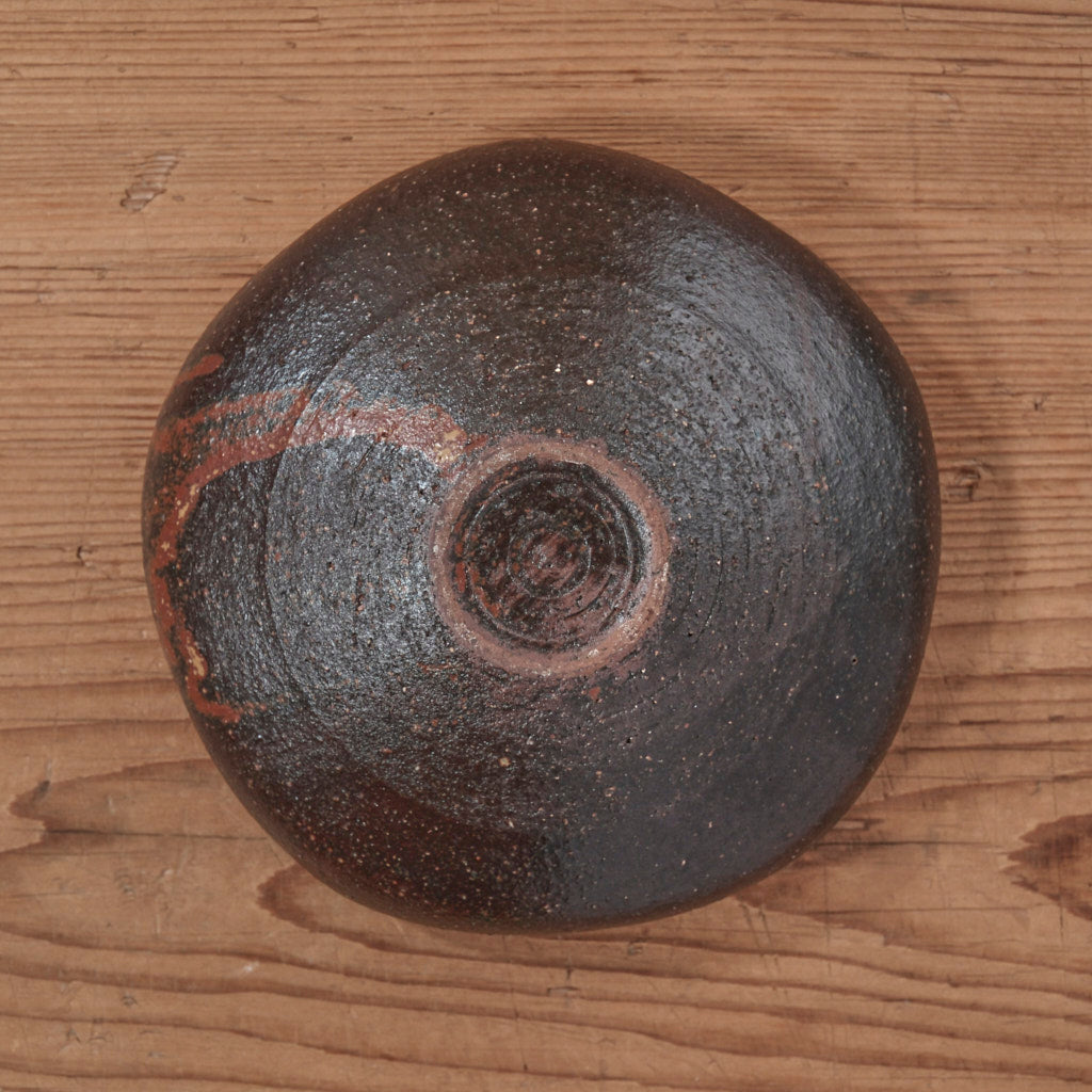 [ てしま島苑 ] 花ドラ鉢  5辺 背高泡立草釉