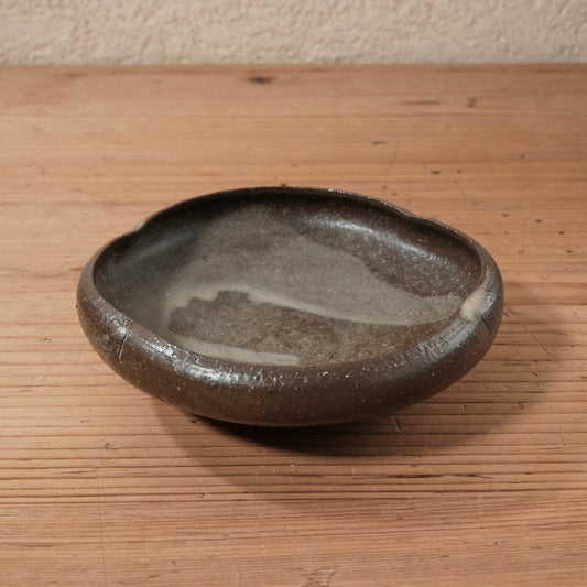 [ てしま島苑 ] 花ドラ鉢  4辺 ひまわり釉