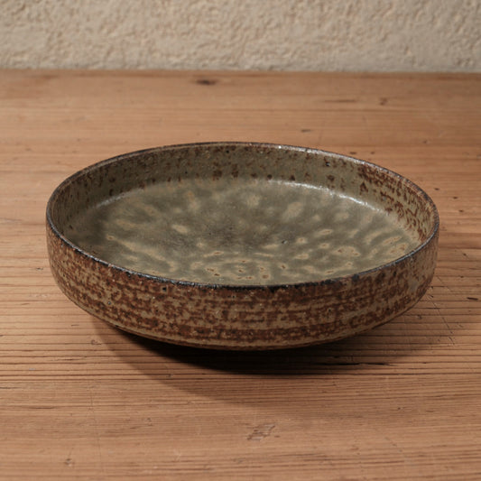 [ てしま島苑 ] 角ドラ鉢 ひまわり釉