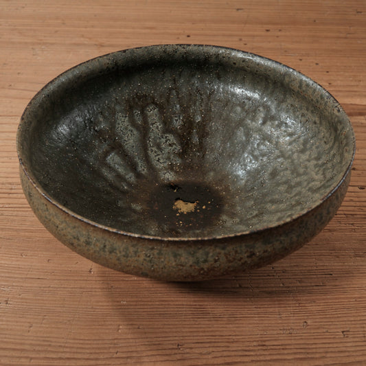 [ てしま島苑 ] フチドラ鉢 空豆釉