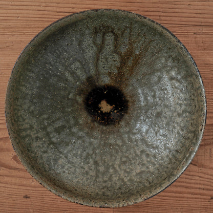 [ てしま島苑 ] フチドラ鉢 空豆釉