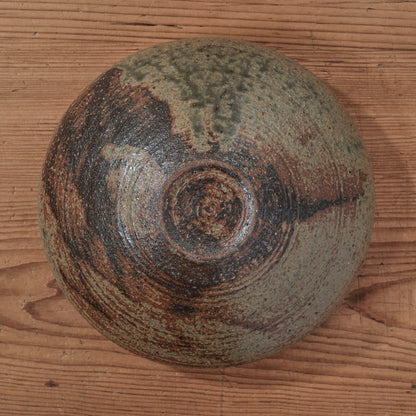 [ てしま島苑 ] フチドラ鉢 空豆釉