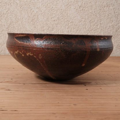 [ てしま島苑 ] フチドラ鉢 背高泡立草釉