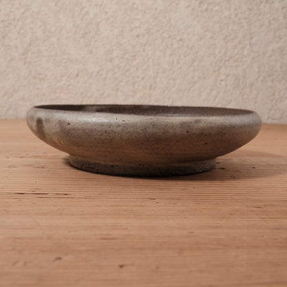 [ てしま島苑 ] 丸平皿 とびかんな ひまわり釉