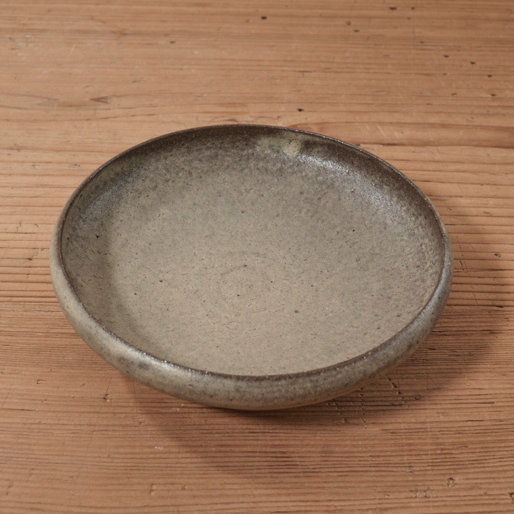 [ てしま島苑 ] 丸平皿 とびかんな ひまわり釉