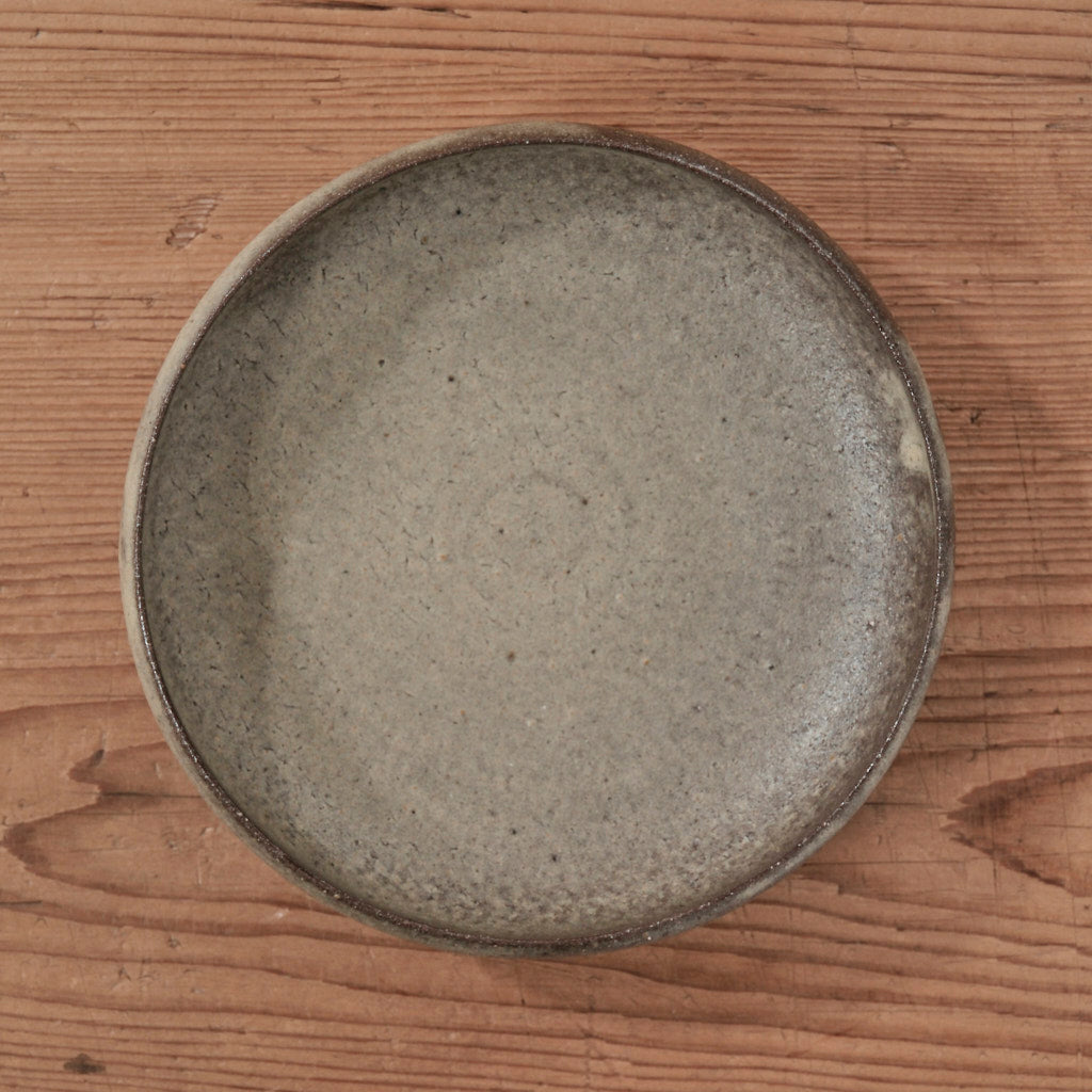 [ てしま島苑 ] 丸平皿 とびかんな ひまわり釉