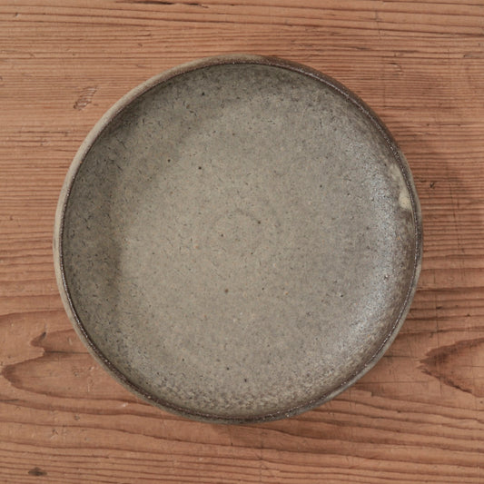 [ てしま島苑 ] 丸平皿 とびかんな ひまわり釉