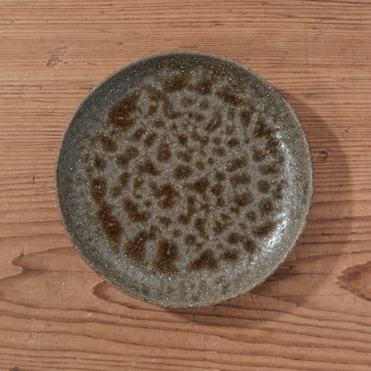 [ てしま島苑 ] 銘々皿 空豆釉