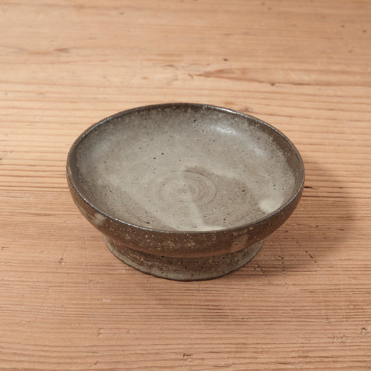 [ てしま島苑 ] 高高台皿（小） ひまわり釉