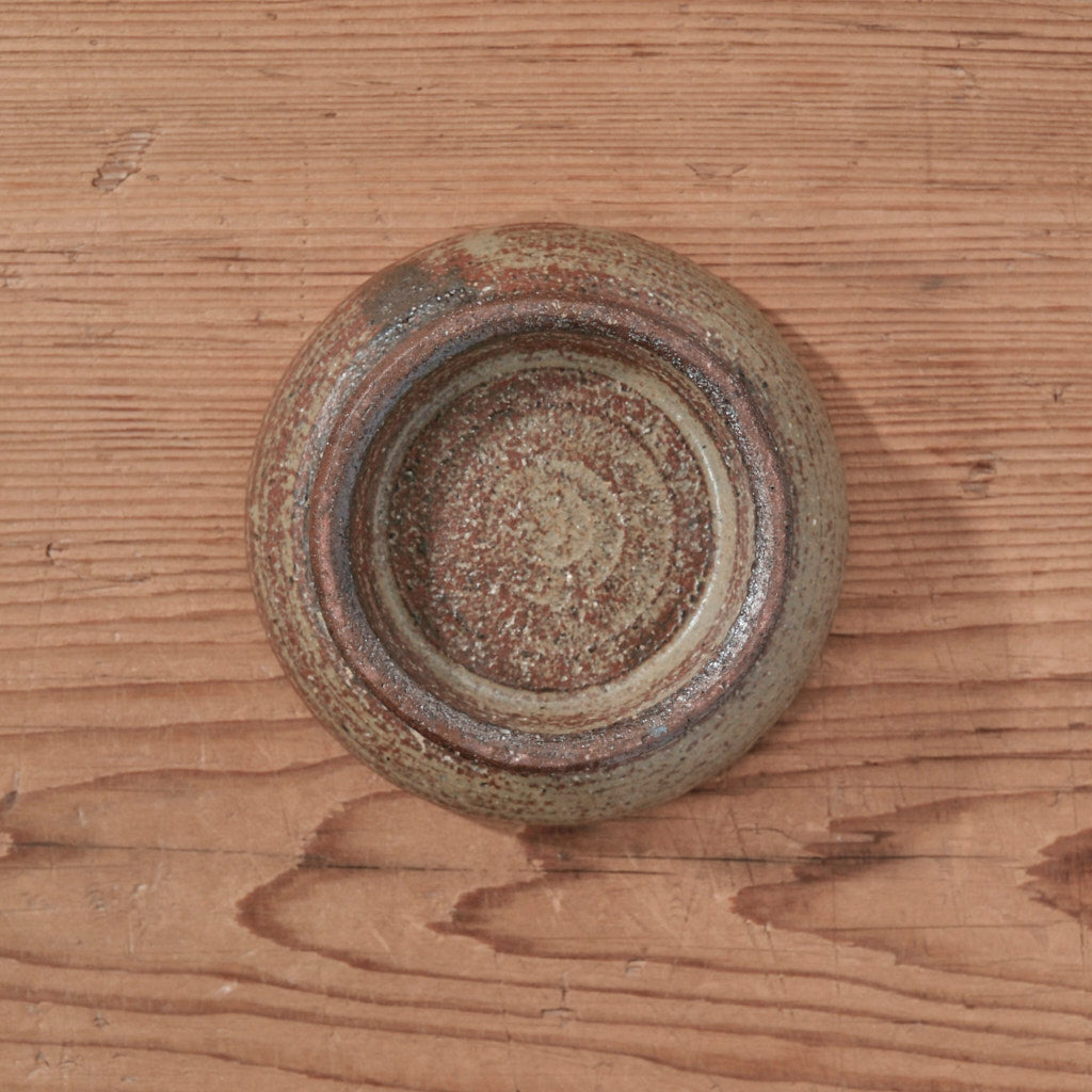 [ てしま島苑 ] 高高台皿（小） 背高泡立草釉