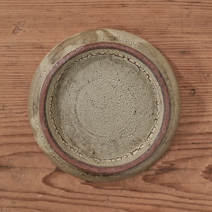 [ てしま島苑 ] 高高台皿（中） ひまわり釉