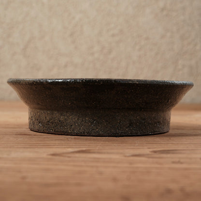 [ てしま島苑 ] 高高台皿（中） 香川本鷹唐辛子釉