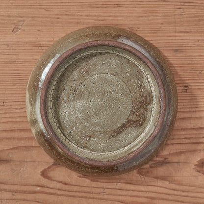 [ てしま島苑 ] 高高台皿（中） 竹釉